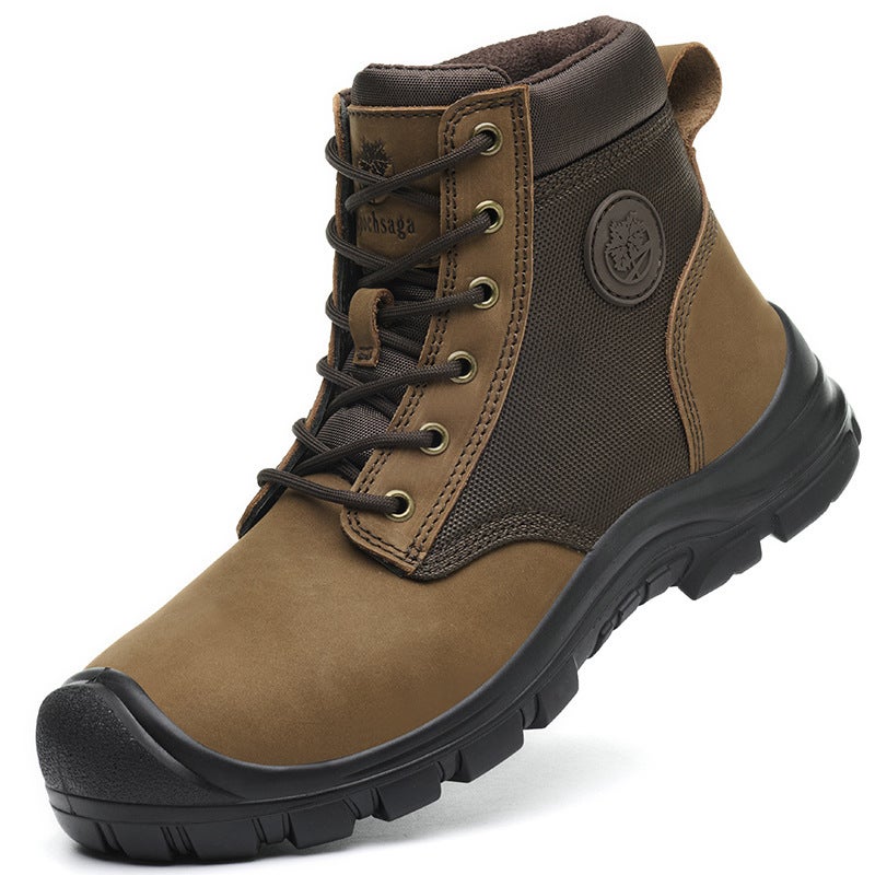 High-Top Tooling Safety Shoes European Standard Anti-Smashing And Anti-Thorn Waterproof Wear-Resistant Lightweight Safety Shoes - Image 1